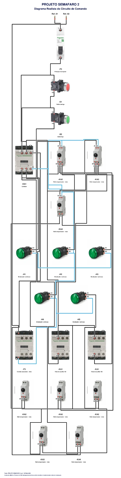 Controle de semáforo — projeto 2