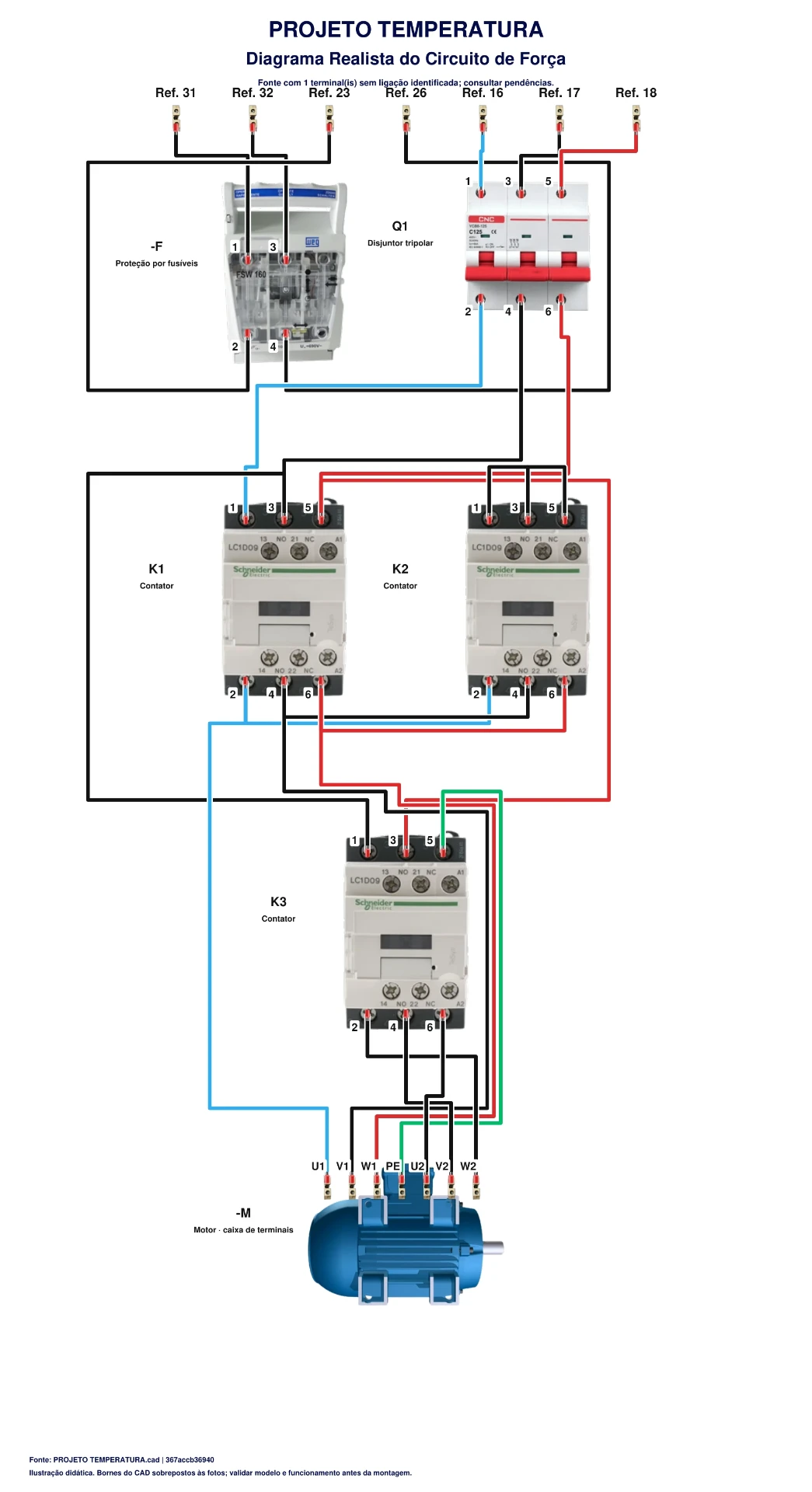 Circuito de controle de temperatura